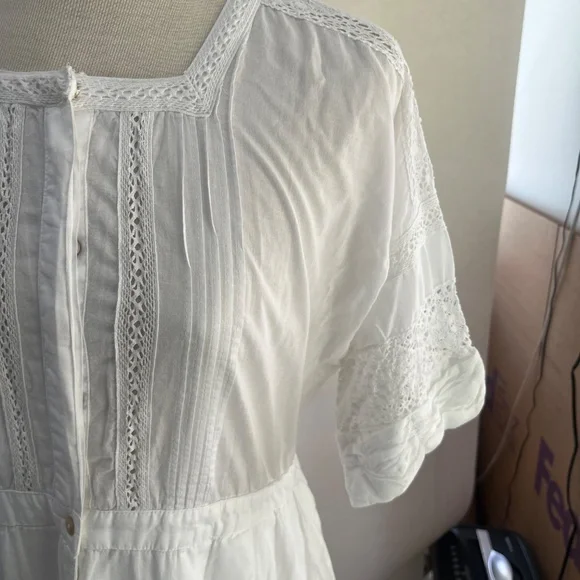 Love Shack Fancy Edie Dress - white size L - Picture 8 of 11